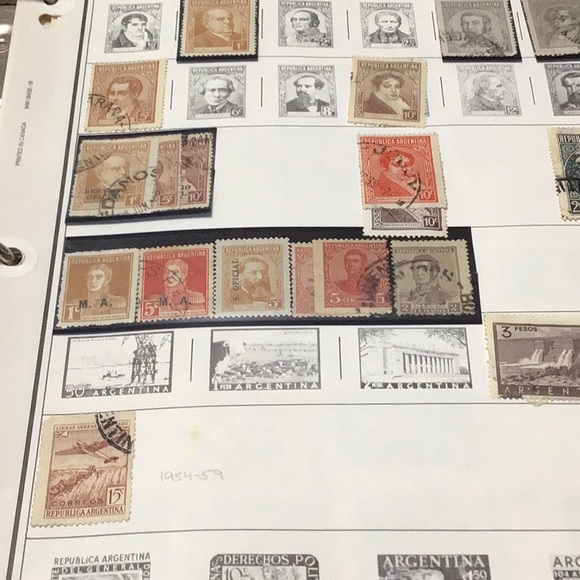 ARGENTINA, AUSTRALIA & AUSTRIA vintage postage stamps .. 3 Countries,(8 pages ) - Picture 2 of 12